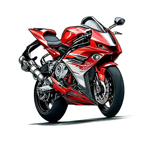 SPORT BIKE tattoo design idea