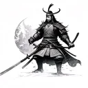 samurai warriors tattoo design idea