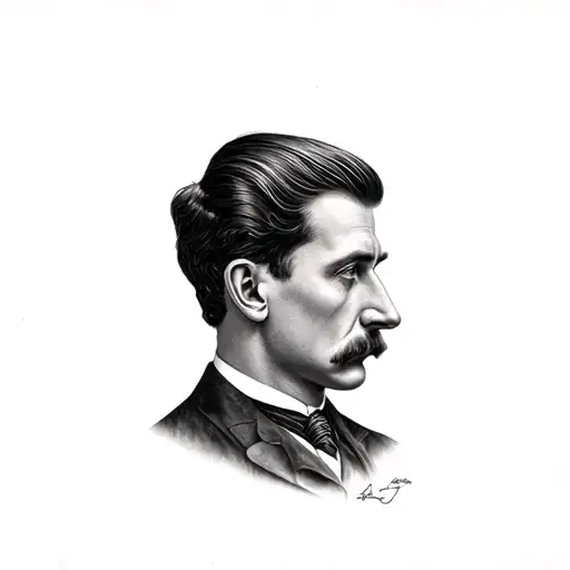 science, eistein, nikola tesla, art, tattoo design idea