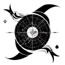 copernicus celestial map tattoo design idea