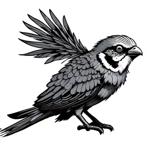 a Guatemala Quetzal posing tattoo design idea