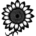 sunflower intertwined tattoo design idea
