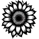 sunflower intertwined tattoo design idea