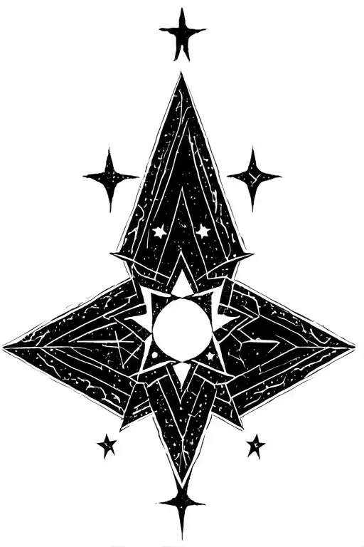 astronomy stars tattoo design idea