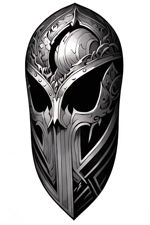 Pauldron tattoo design idea