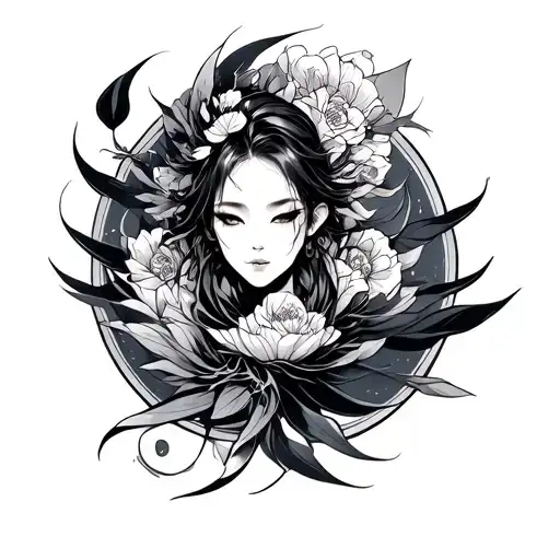 Sukuna Markings tattoo design idea