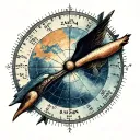 "42.874559 °N  -85.677662 °W" Latitude And Longitude tattoo design idea
