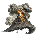 Grindavík, eruption tattoo design idea