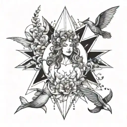 up to 7cm/width and 40cm/height. Use the mermaid type Lilith, Aphrodite, star, sun, hummingbird, fairy, Cleopatra tattoo design idea