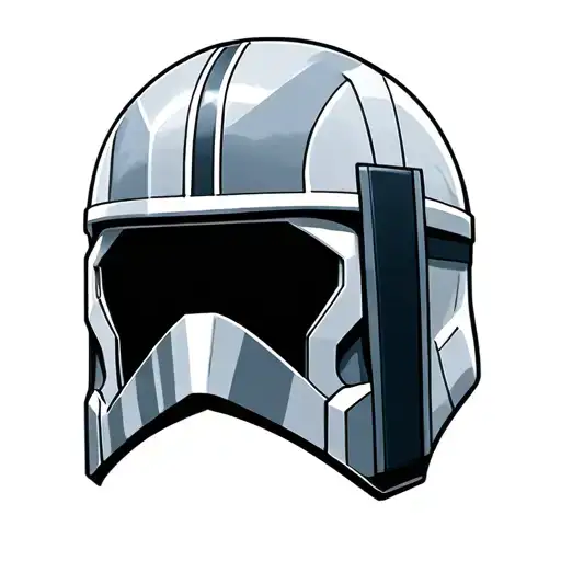 Captain Rex helmet tattoo design idea