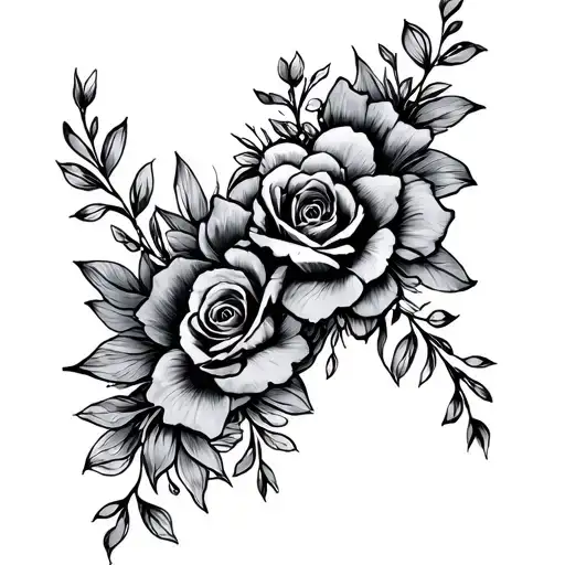 mum/nan reversable tattoo design idea