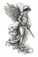 archangel Gabriel tattoo design idea