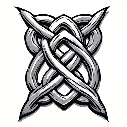 Celtic knot tattoo design idea