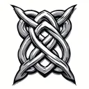 Celtic knot tattoo design idea
