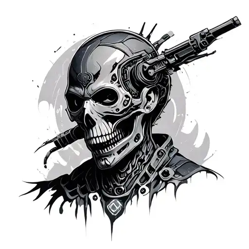 Cyberware tattoo design idea