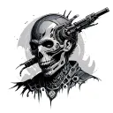 Cyberware tattoo design idea