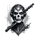 Cyberware tattoo design idea