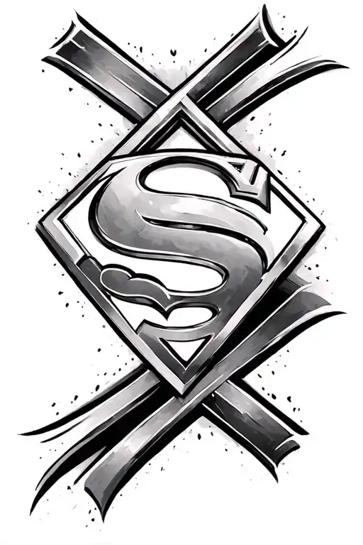 superman symbol arm sleeve tattoo design incorporating elements tattoo design idea