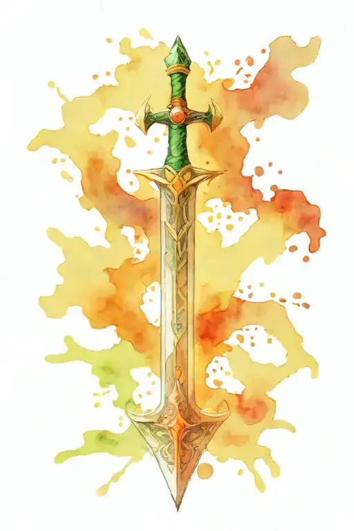 Zelda master sword tattoo design idea