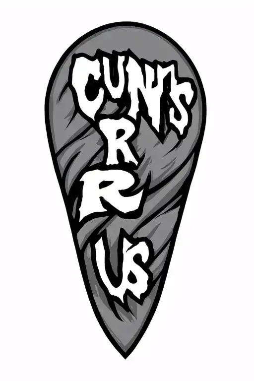 Cunts R Us logo tattoo design idea