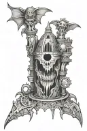 dnd mimic tattoo design idea