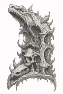 dnd mimic tattoo design idea