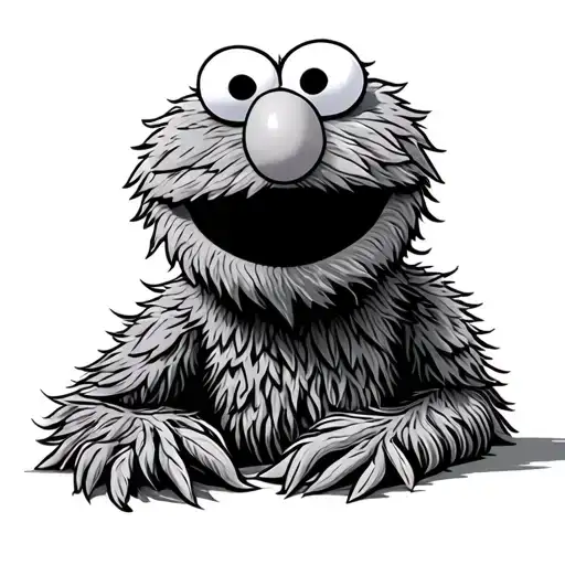 Elmo tattoo design idea