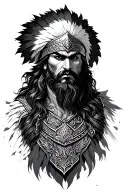 persian warrior tattoo design idea