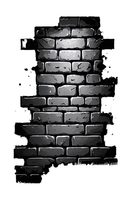 brick wall under skin tattoo design tattoo design idea