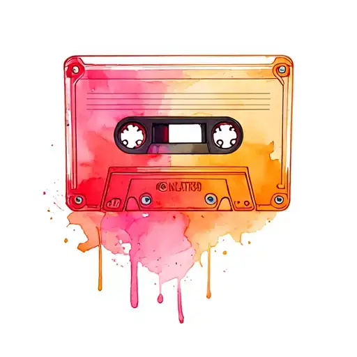 cassette audio audio audio tattoo design idea