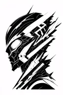 Warframe collage tattoo design idea