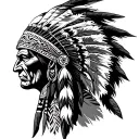 Indian chief tattoo design idea