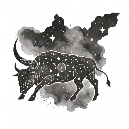 Taurus constellation tattoo on ribs tattoo design idea