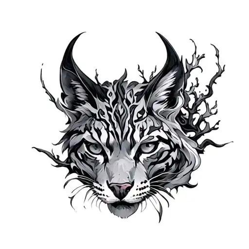 feral grace album cover tattoo design idea