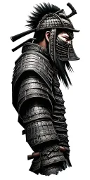 "buildings" Samurai warrior tattoo design idea