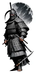 "buildings" Samurai warrior tattoo design idea