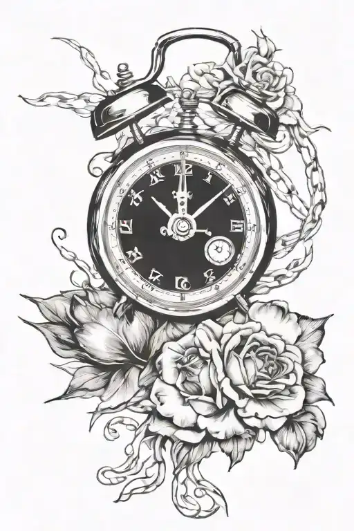 stop wasting your time piece tattoo design idea