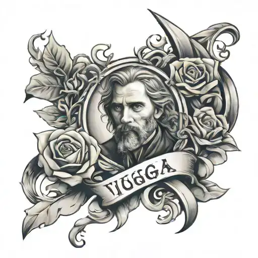 names Viggo, Gustav, Julian and bastian tattoo design idea