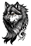wolf carpenter tattoo design idea