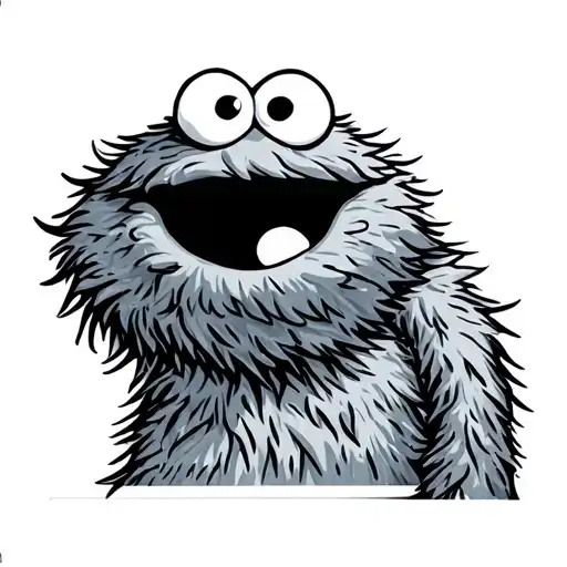 Cookie Monster tattoo design idea