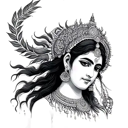 hindu mythology tattoo design idea