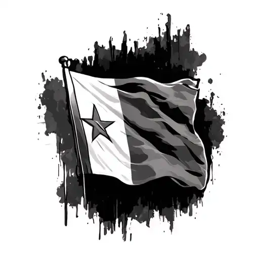 Texas Flag tattoo design idea