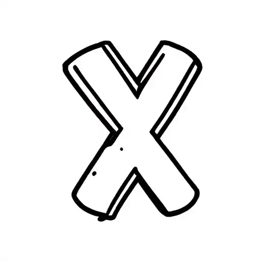 cartoon vape with x on it tattoo design idea