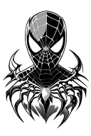 spiderman logo tattoo design idea