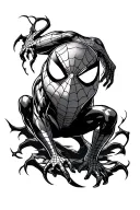 spiderman logo tattoo design idea