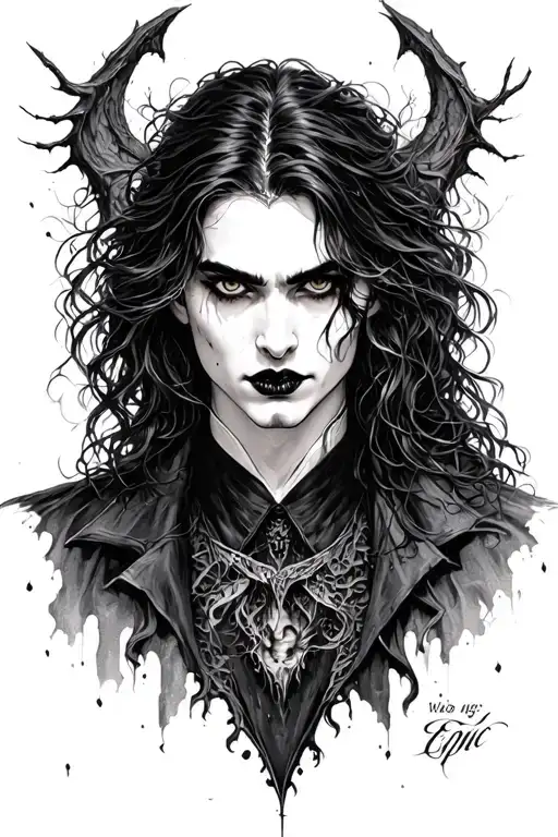 vampire diaries I was feeling epic fantasy scene tattoo design idea