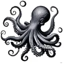 benevolent octopus tattoo design idea