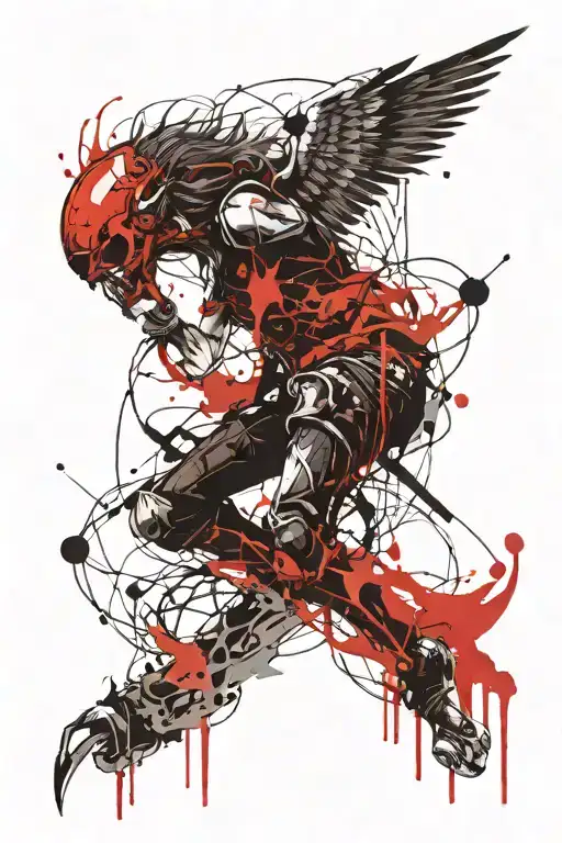 death angel tattoo design idea