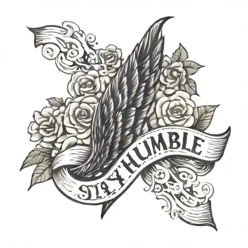stay humble tattoo design idea