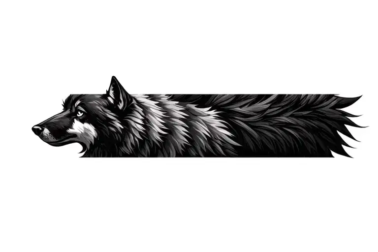 wolf tattoo design idea